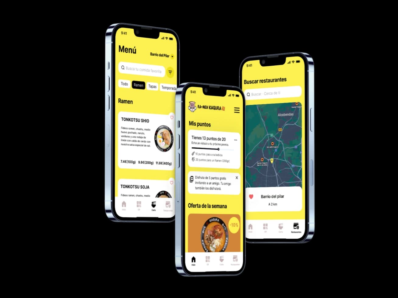 Rediseño de la App de Ramen Kagura