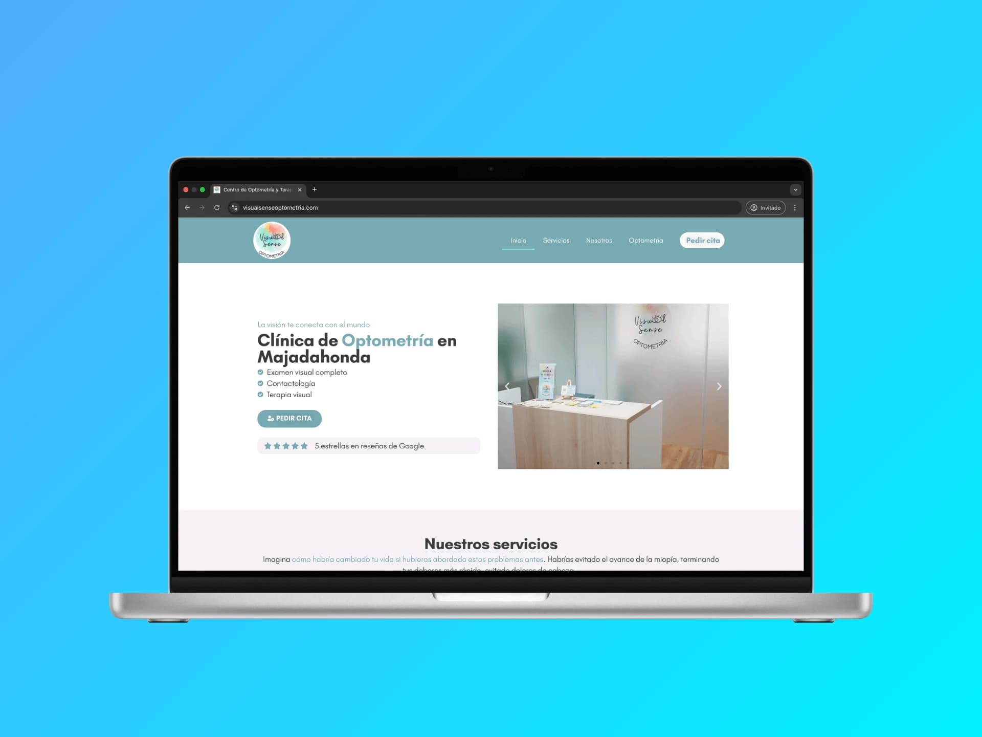 Creación de una web de optometría